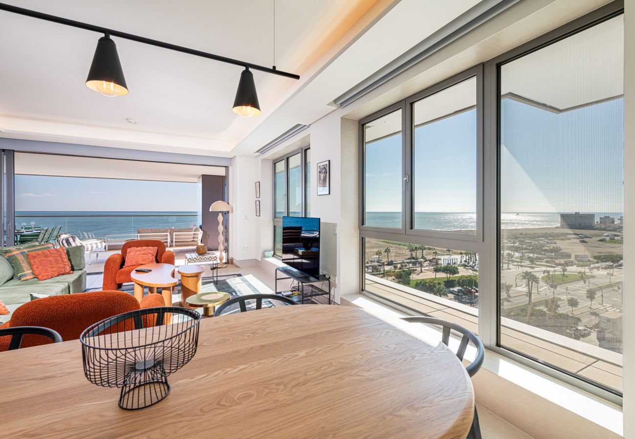 Ferienwohnung in Málaga - LUXUS-APARTMENT IM MALAGA TOWER 8ºA