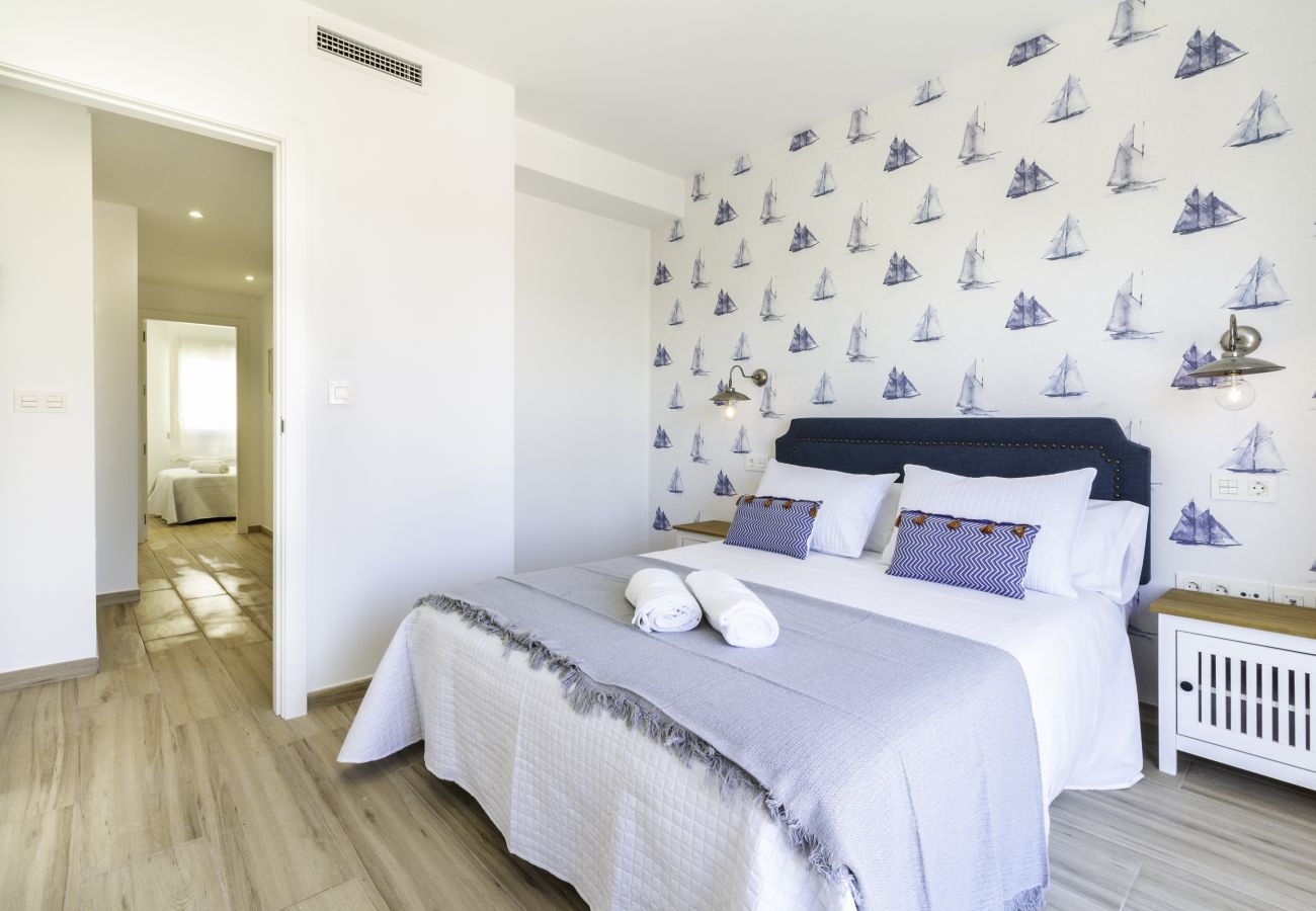 Ferienwohnung in Málaga - WintoWinRentals - Apartment im nautischen Stil.