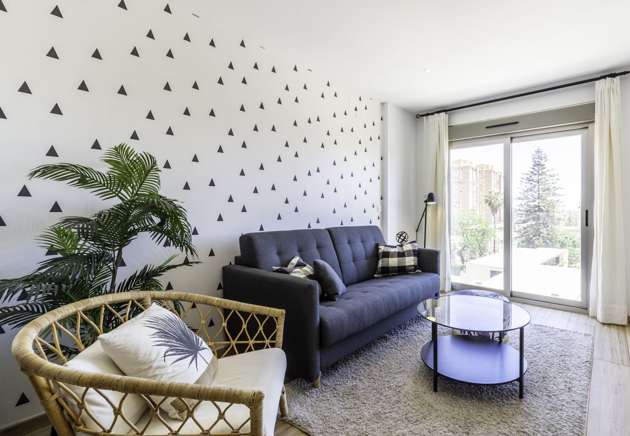 Ferienwohnung in Málaga - WintoWinRentals - Super Aussicht mit Terrasse neben dem Strand.