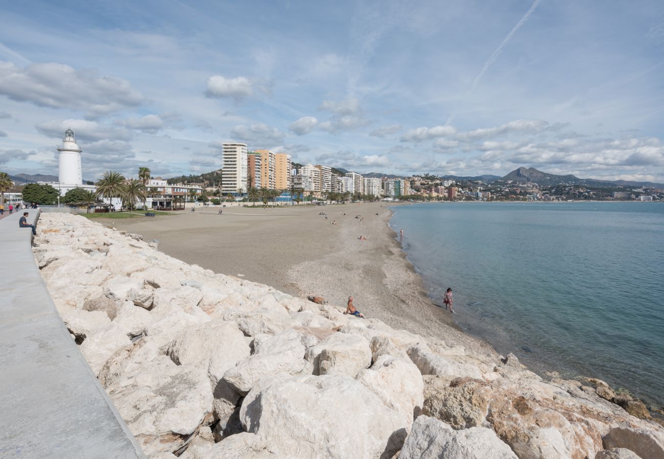 Ferienwohnung in Málaga - Strandwohnung im Stadtzentrum.