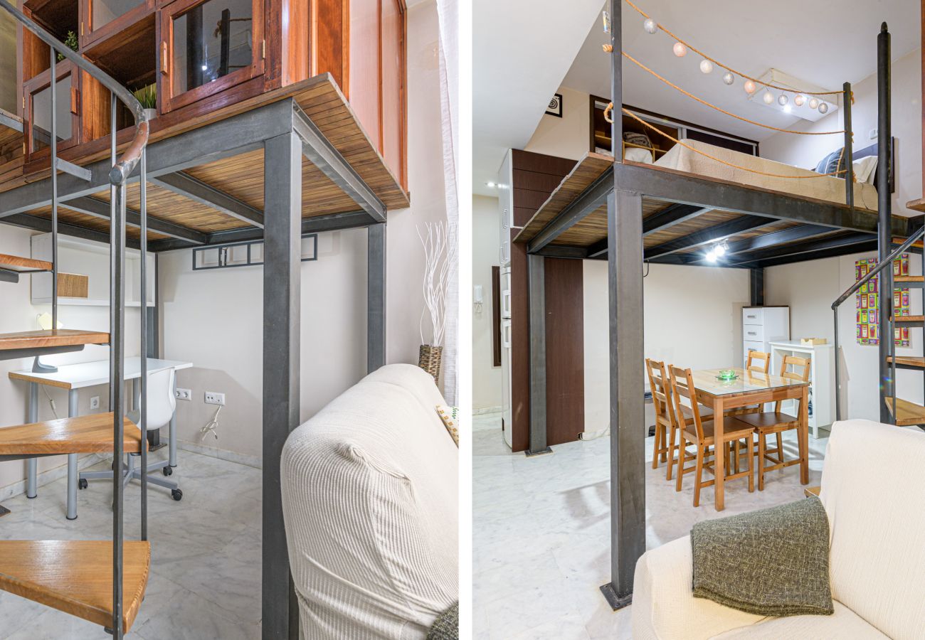 Studio in Málaga - WintowinRentals Gemütliches Loft-Studio für zwei nahe der Altstadt von Málaga
