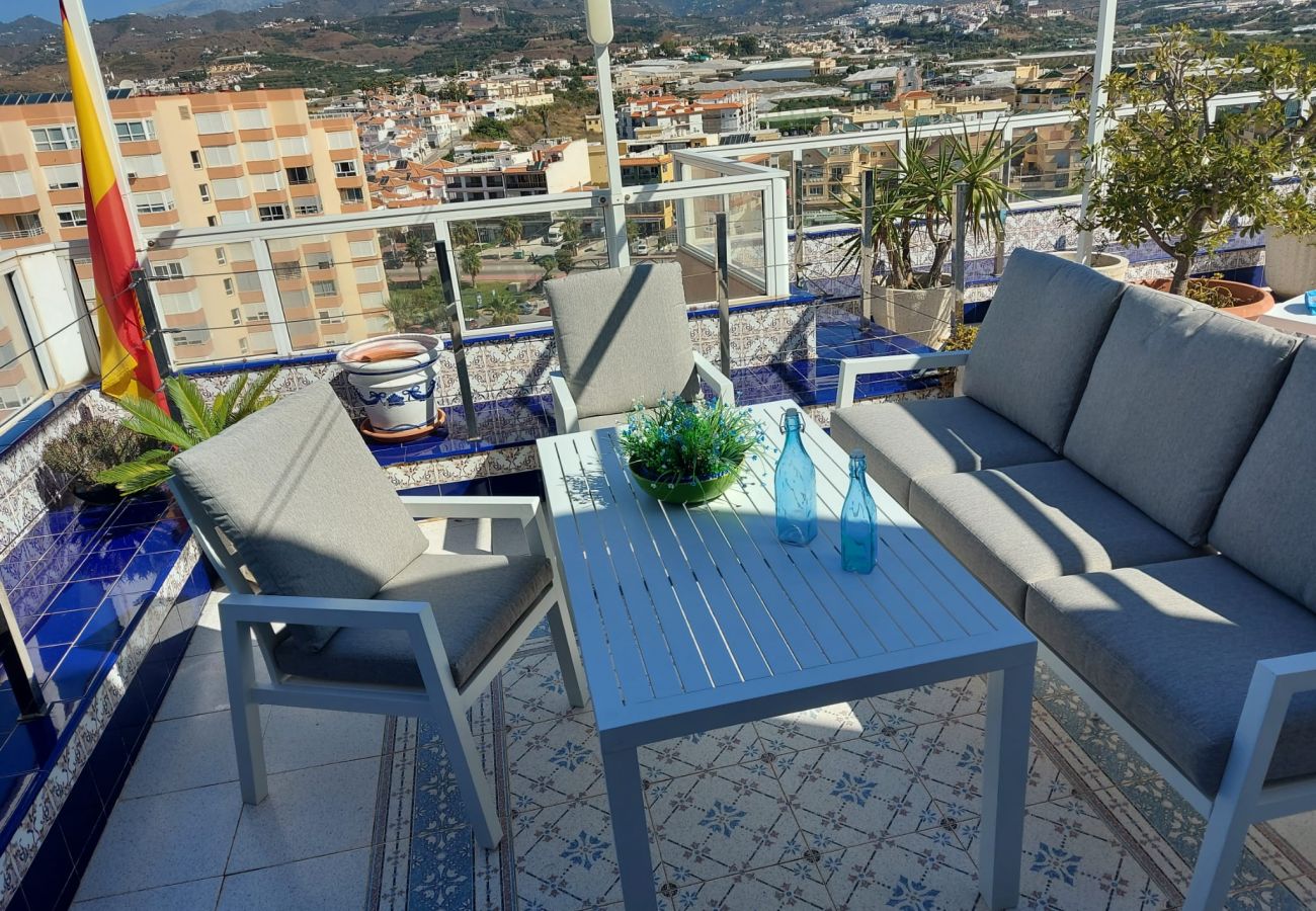 Apartment in Torrox Costa - WintowinRentals Spectacular Views, Penthouse, 1st Line Beach in Torrox